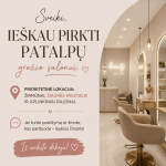 IEŠKAU PIRKTI PATALPŲ GROŽIO SALONUI